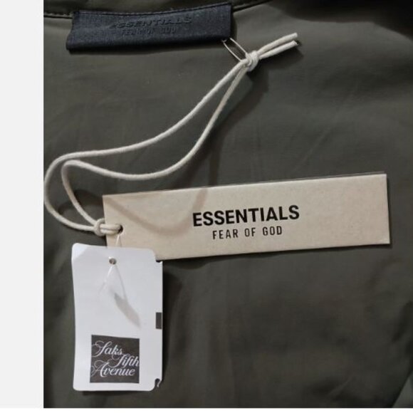 ESSENTIALS Fear of God Ink Filled Oversized Jacket Puffer Men's Size L Relaxed - Picture 8 of 11
